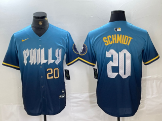 Philadelphia Phillies #20 city 2024 blue jersey 4