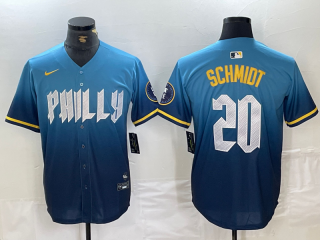 Philadelphia Phillies #20 city 2024 blue jersey