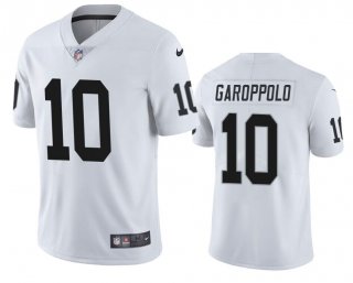 Men's Las Vegas Raiders #10 Jimmy Garoppolo White Vapor Untouchable Stitched Football