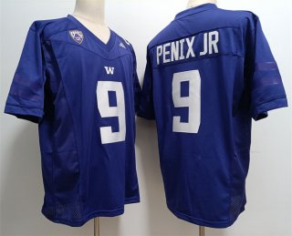Washington Huskies #9 Michael Penix Jr. Blue Stitched Jersey