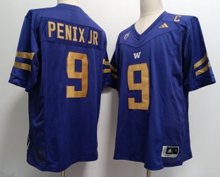 Washington Huskies #9 Michael Penix Jr. Purple Stitched Jersey
