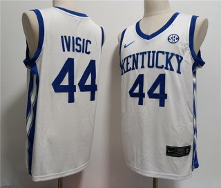 Kentucky Wildcats #44 Zvonimir Ivišić White Stitched Jersey
