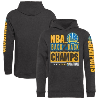 Golden State Warriors Fanatics Branded Youth 2018 NBA Finals Champions Foul Lane Pullover Hoodie – Heather Charcoal