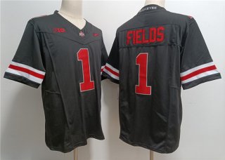 Ohio State Buckeyes #1 Justin Fields Black 2023 F.U.S.E. Limited Stitched Jersey