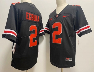 Ohio State Buckeyes #2 Emeka Egbuka Black with red number 2023 F.U.S.E. Limited Stitched Jersey