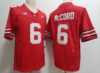 Ohio State Buckeyes #6 Kyle McCord red 2023 F.U.S.E. Limited Stitched Jersey