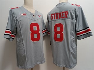 Ohio State Buckeyes #8 Cade Stover Gray 2023 F.U.S.E. Limited Stitched Jersey