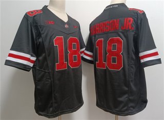 Ohio State Buckeyes #18 Marvin Harrison JR. Black 2023 F.U.S.E. Limited Stitched Jersey