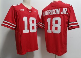 Ohio State Buckeyes #18 Marvin Harrison JR. Red 2023 F.U.S.E. Limited Stitched Jersey