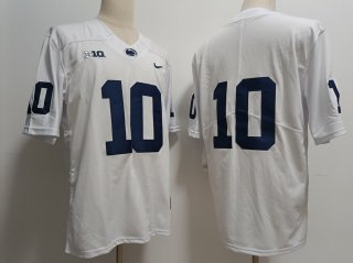 Penn State Nittany Lions #10 Nicholas Singleton white Stitched Jersey