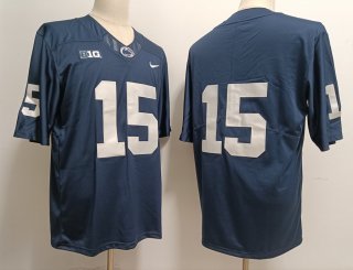 Penn State Nittany Lions #15 Drew Allar Navy Stitched Jersey 2