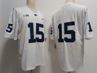 Penn State Nittany Lions #15 Drew Allar white Stitched Jersey