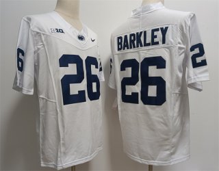 Penn State Nittany Lions #26 Saquon Barkley White Stitched Jersey