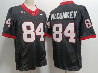 Georgia Bulldogs #84 Ladd McConkey black FUSE Stitched Jersey