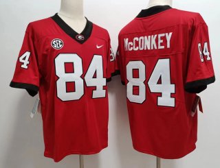 Georgia Bulldogs #84 Ladd McConkey red FUSE Stitched Jersey