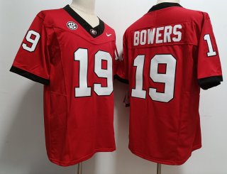 Gonzaga Bulldogs #19 Brock Bowers red Stitched Jersey