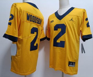 Michigan Wolverines #2 woodson gold F.U.S.E jersey