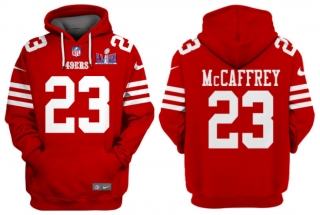 San Francisco 49ers #23 Christian McCaffrey Red Super Bowl LVIII Alternate Pullover