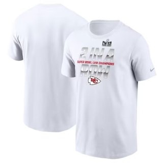 Kansas City Chiefs White Super Bowl LVIII Champions Back-To-Back T-Shirt