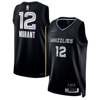 Memphis Grizzlies #12 MVP black jersey