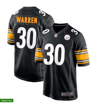 Pittsburgh Steelers #30 Warren black limited jersey