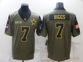 Dallas Cowboys #7 Trevon Diggs 2022 salute to service limited jersey