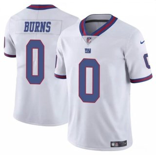 New York Giants #0 Brian Burns White Limited Football Stitched Jersey