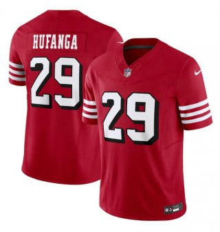 San Francisco 49ers #29 Talanoa Hufanga New Red 2023 F.U.S.E. Stitched Football Jersey