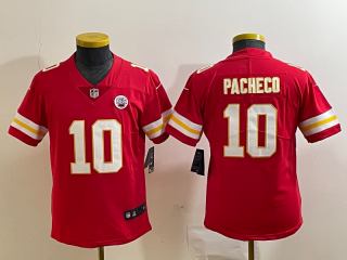 Youth Kansas City Chiefs #10 Isiah Pacheco Red Vapor Untouchable Limited Stitched