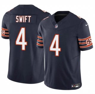 Chicago Bears #4 D’Andre Swift Navy 2023 F.U.S.E. Vapor Football Stitched Jersey