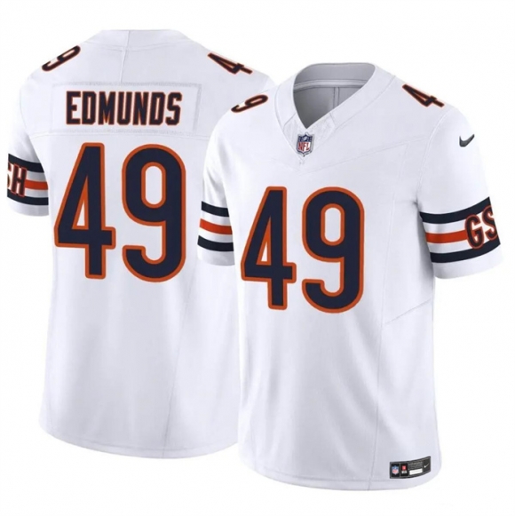 Chicago Bears #49 Tremaine Edmunds White 2023 F.U.S.E. Vapor Football Stitched