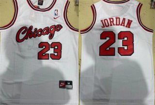 Chicago Bulls #23 Michael Jordan White Stitched Jersey