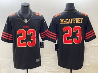 San Francisco 49ers #23 Christian McCaffrey Black Stitched Jersey