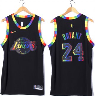 Los Angeles Lakers #24 Kobe Bryant Black Stitched Basketball Jersey