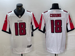 Atlanta Falcons #18 Kirk Cousins White Vapor Untouchable Limited Football