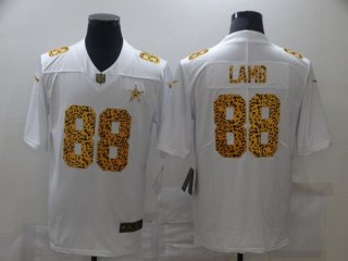 Dallas Cowboys #88 CeeDee Lamb 2020 White Leopard Print Fashion Limited