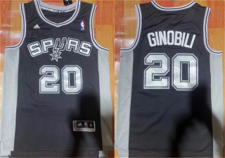 San Antonio Spurs #20 Manu Ginobili Black Stitched Basketball Jersey