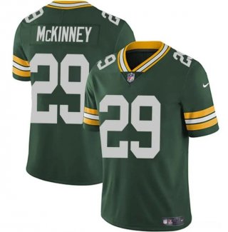 Green Bay Packers #29 Xavier McKinney Green Vapor Limited Football Stitched Jersey