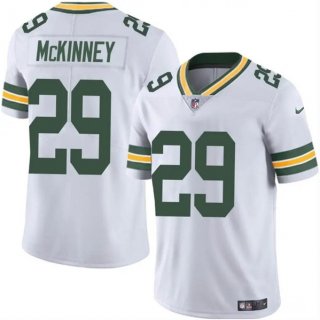 Green Bay Packers #29 Xavier McKinney White Vapor Limited Football Stitched Jersey