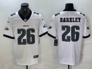 Philadelphia Eagles #26 Saquon Barkley new style white Vapor jersey