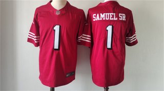 San Francisco 49ers #1 Deebo Samuel New Red Vapor