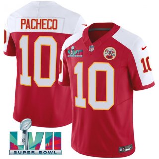 Kansas City Chiefs #10 Isiah Pacheco Red 2023 F.U.S.E. With Super Bowl LVII Patch