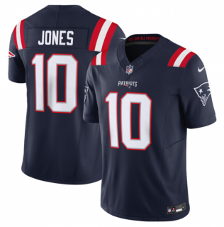 New England Patriots #10 Mac Jones Navy 2023 F.U.S.E. Vapor Limited Stitched Football