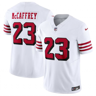 San Francisco 49ers #23 Christian McCaffrey New White 2023 F.U.S.E. Vapor Untouchable