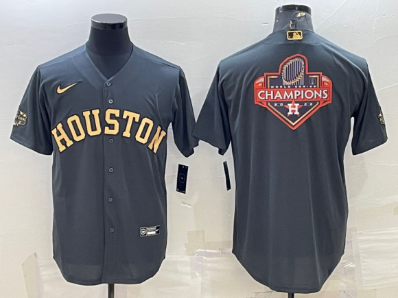 Houston Astros All-Star Charcoal 2022 World Series Champions Team Big Logo Cool