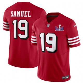 San Francisco 49ers #19 Deebo Samuel New Red F.U.S.E. Super Bowl LVIII Patch Vapor
