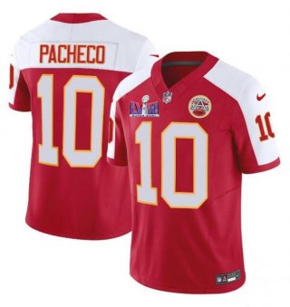 Kansas City Chiefs #10 Isiah Pacheco Red White F.U.S.E. Super Bowl LVIII Patch
