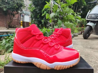 Jordan 11 red men shoes