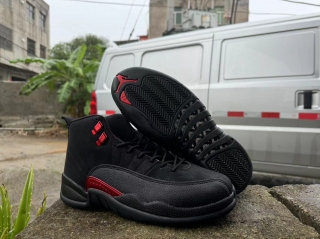Jordan 12 black men shoes