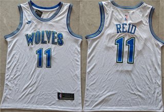 Minnesota Timberwolves #11 Naz Reid White Stitched Jersey